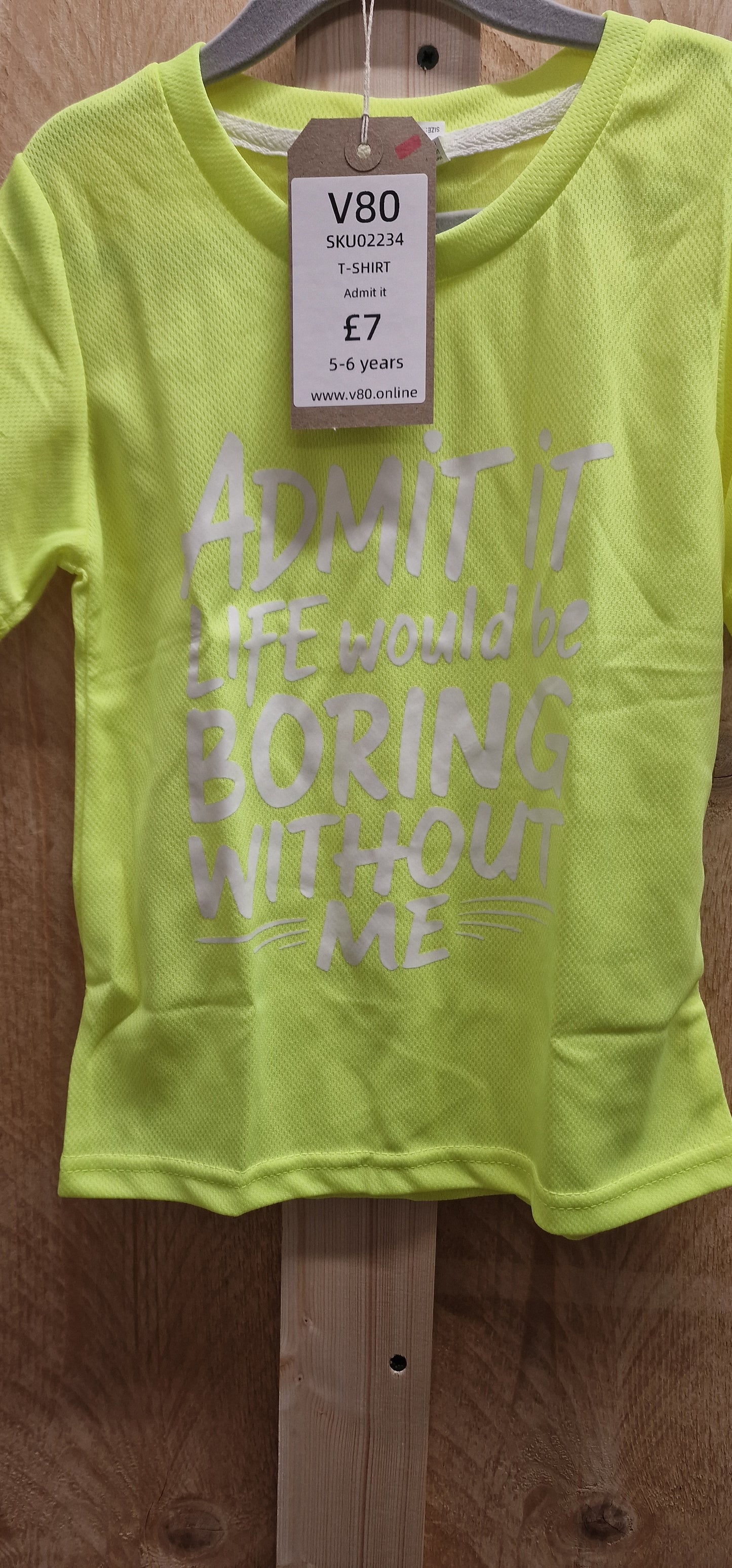Child's yellow t-shirt