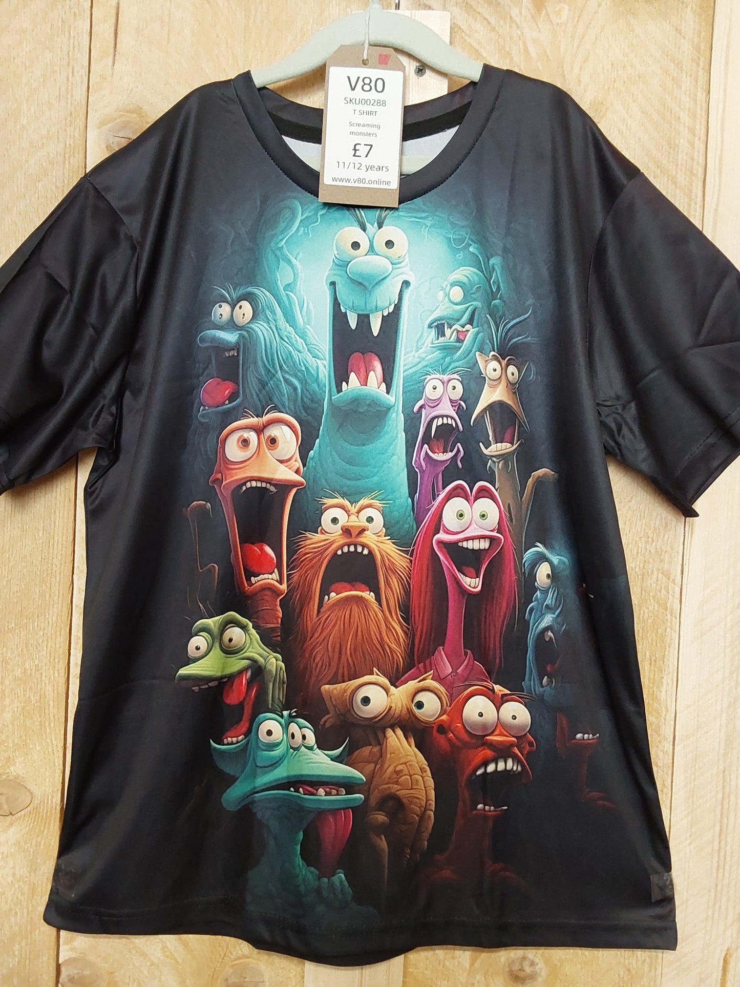 Screaming Monsters T-Shirt (KIDS Size 11-12yrs)