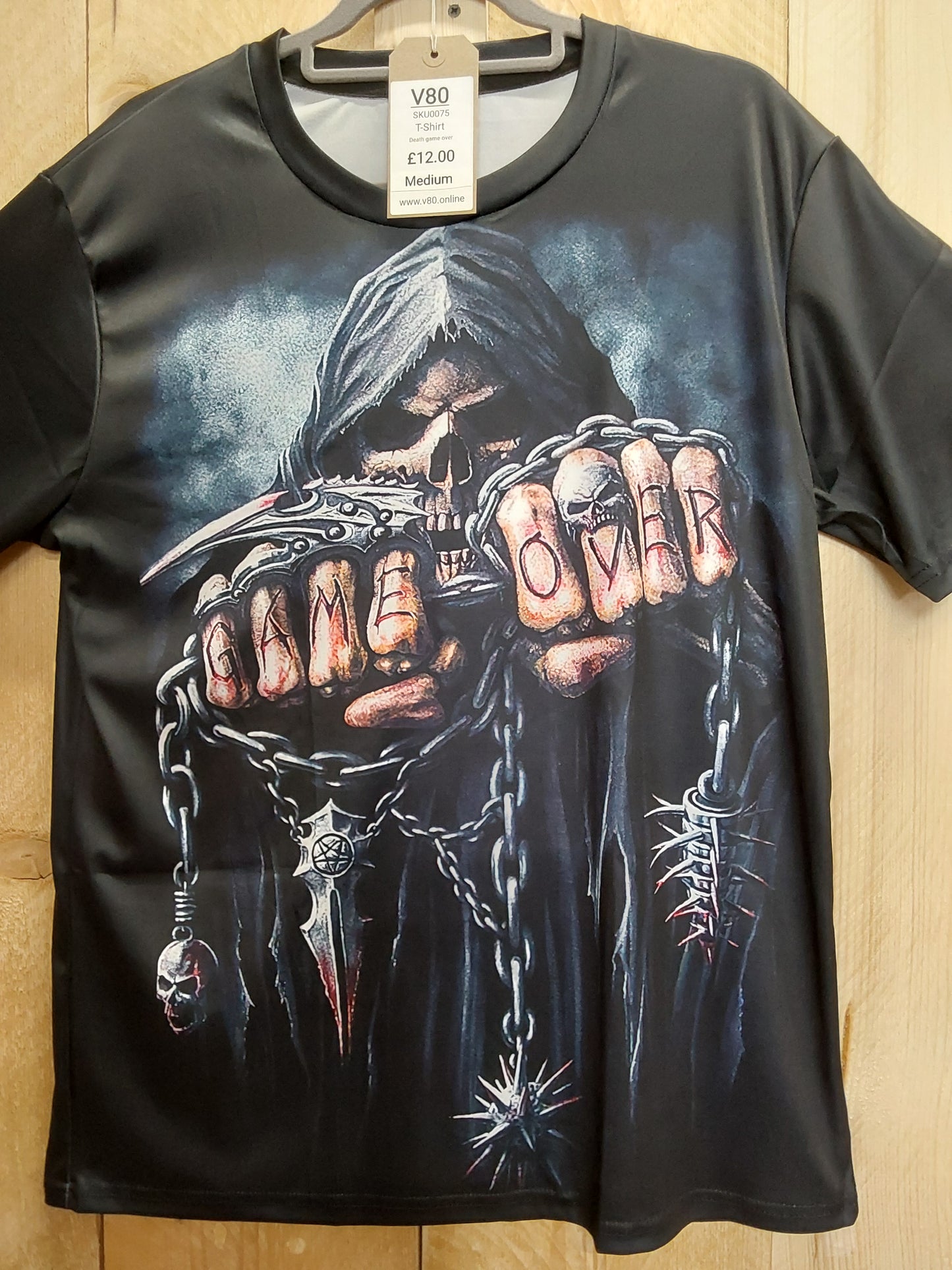 Game Over Death T-Shirt (ADULT Size M)