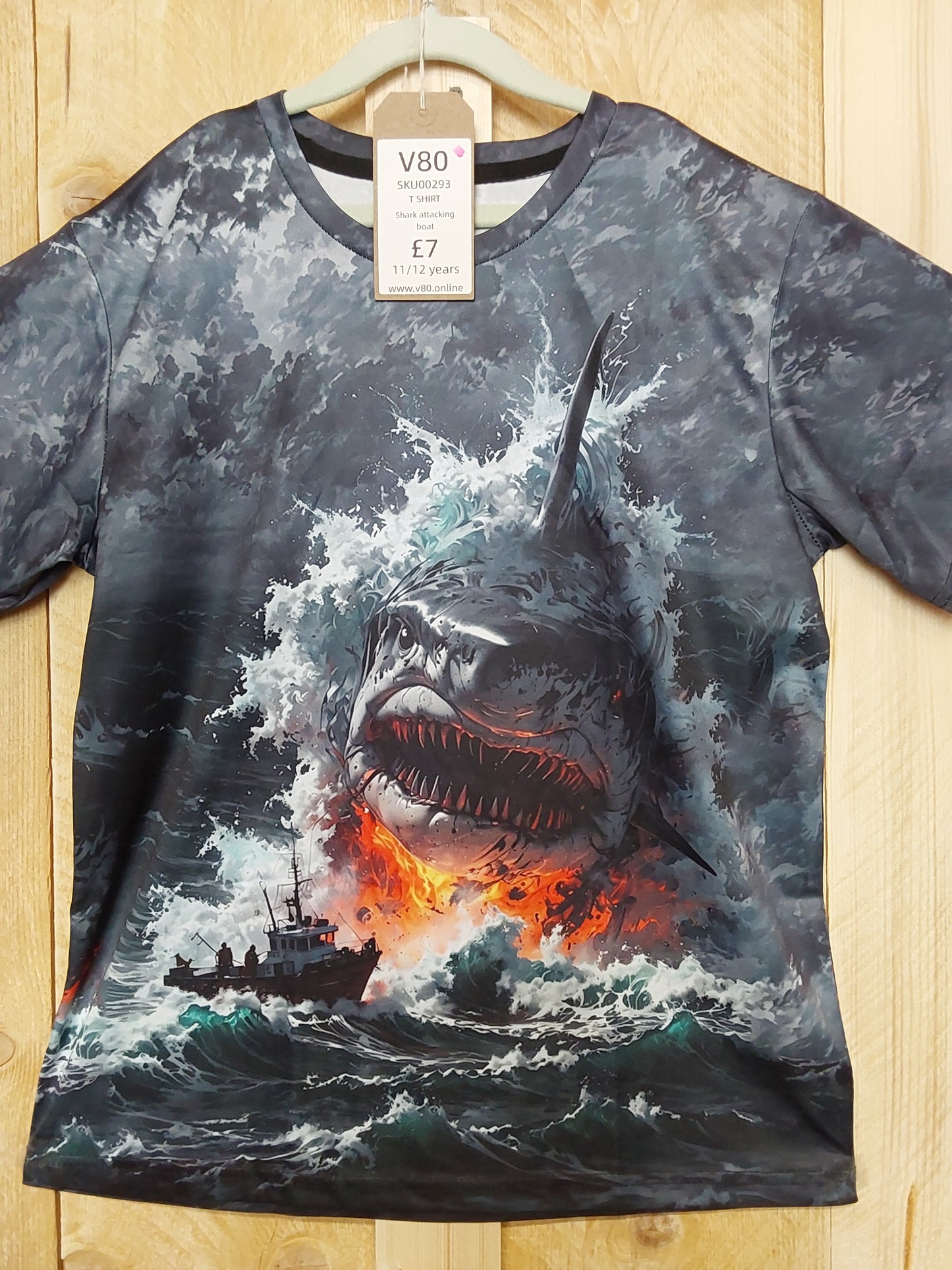 Shark Attack T-Shirt (KIDS Size 11-12yrs)
