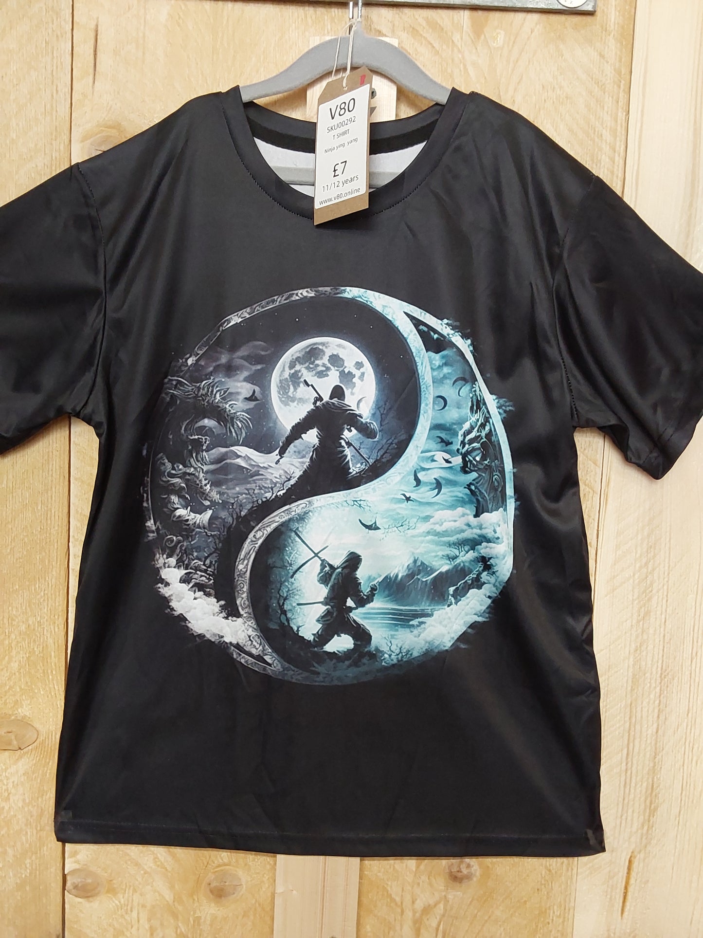 Ninja Yin & Yang T-Shirt (KIDS Size 11-12yrs)