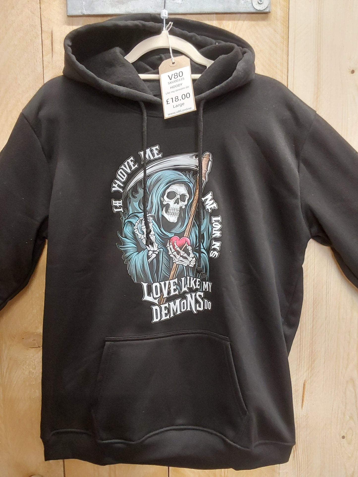 Like My Demons Hoody (ADULT Size LARGE)