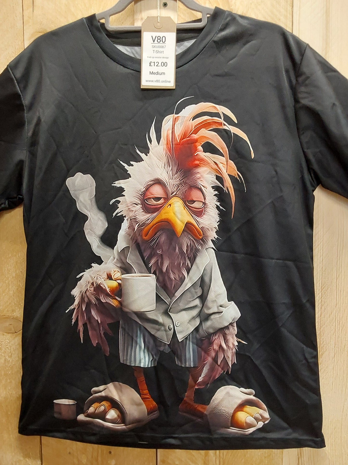 Fed Up Rooster T-Shirt (ADULT Size M)