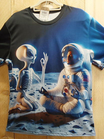Alien Yoga T-Shirt (ADULT Size LARGE)