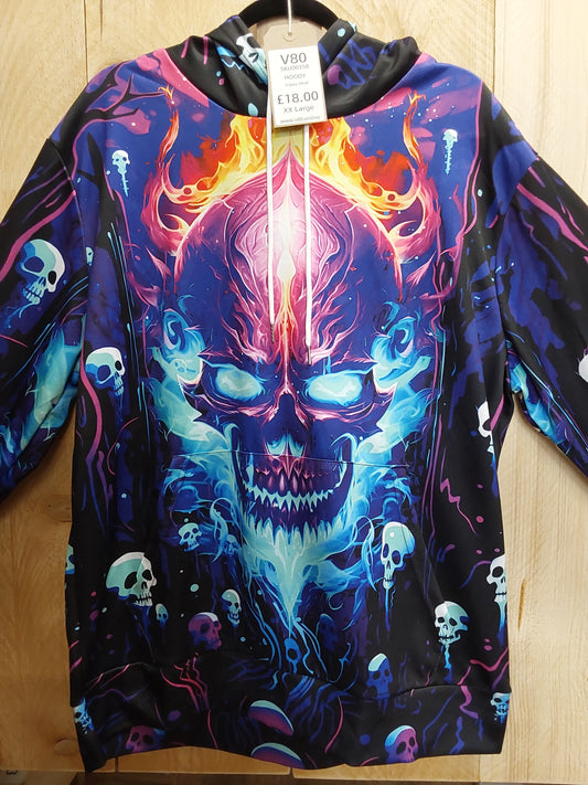Trippy Skull Hoody (ADULT Size XXL)