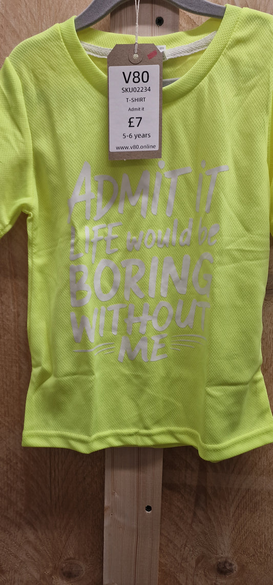 Child's yellow t-shirt