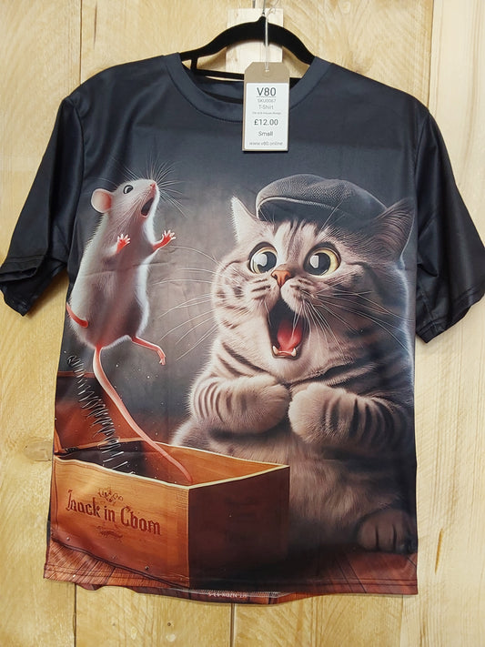Cat & Mouse T-Shirt (ADULT Size SMALL)
