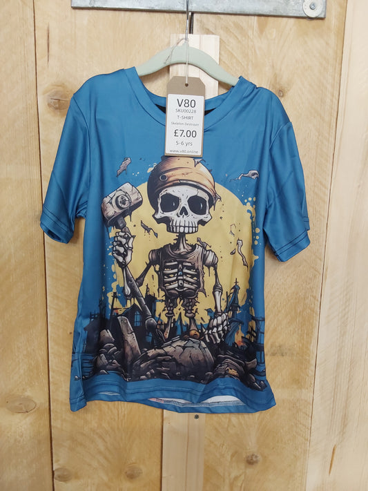 Skellington destroyer 5-6 kids t-shirt