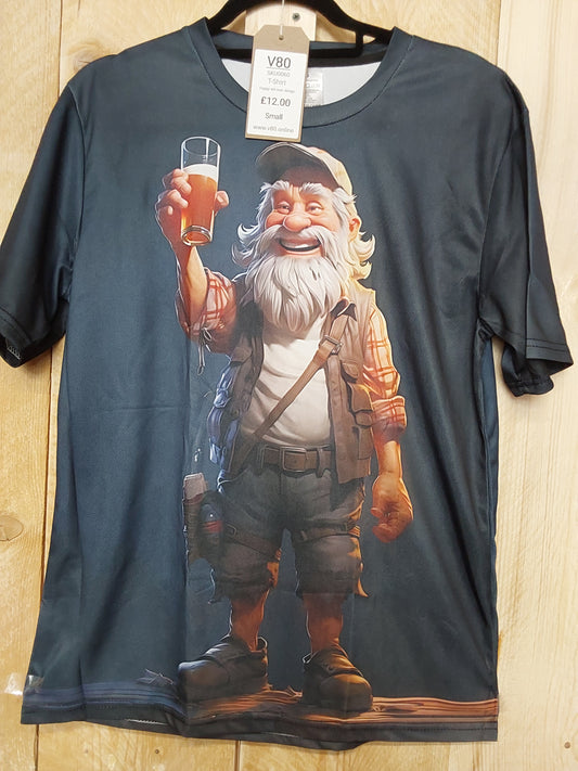 Happy Old Guy T-Shirt (ADULT Size SMALL)