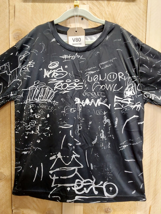 Graffiti Design T-Shirt (Kids Size 11-12yrs)