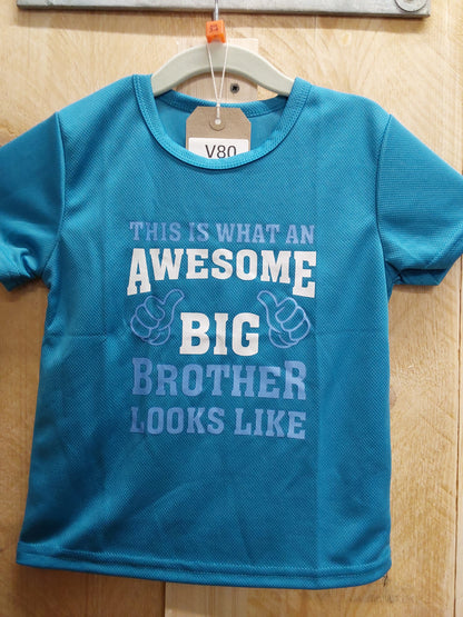 Awesome Big Brother T-Shirt (KIDS Size 3-4yrs)