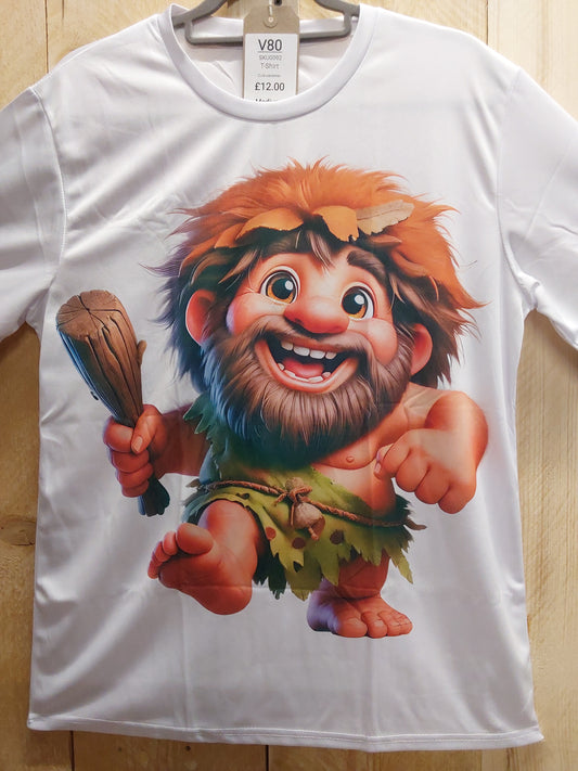 Cute Caveman T-Shirt (ADULT Size M)