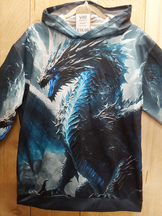 Blue Dragon Hoody (ADULT Size LARGE)