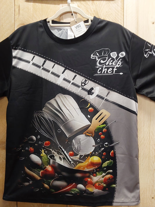 Chef Design T-Shirt (ADULT Size LARGE)