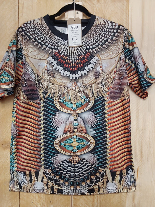 Native American Design T-Shirt (ADULT Size SMALL)