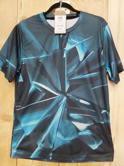 Black & Blue Shards T-Shirt (ADULT Size SMALL)