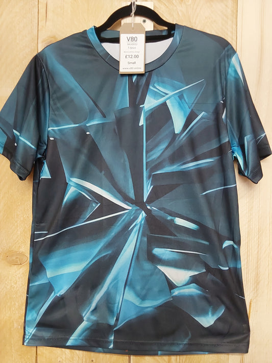 Black & Blue Shards T-Shirt (ADULT Size SMALL)