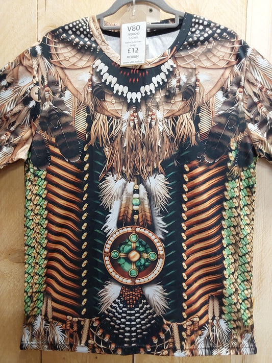 Native American Design T-Shirt (ADULT Size M)