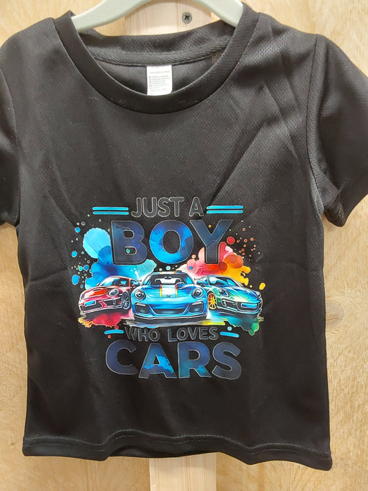 Just a Boy Who Loves Cars T-Shirt (KIDS)