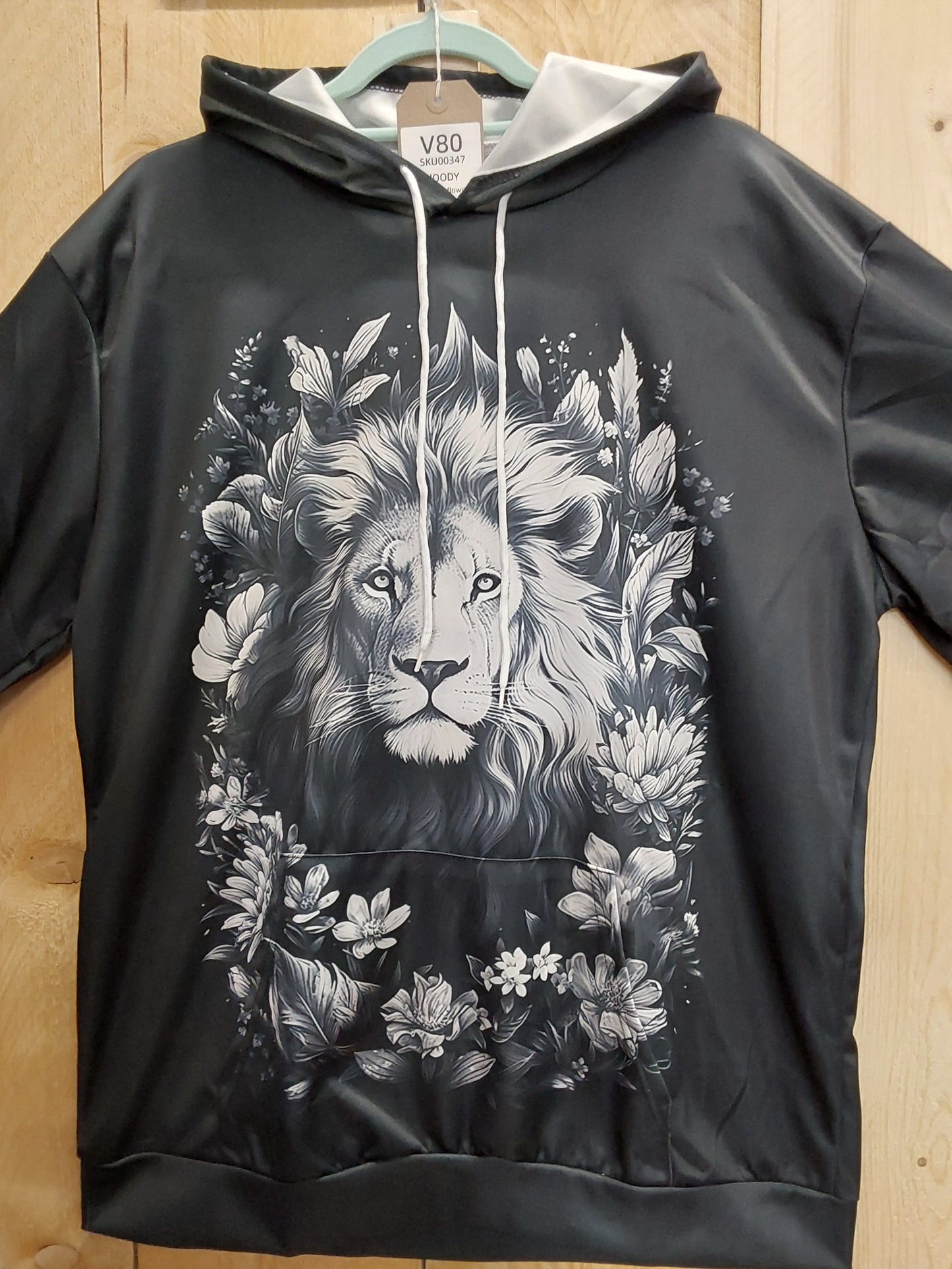 Floral Lion Hoody (ADULT Size XL)