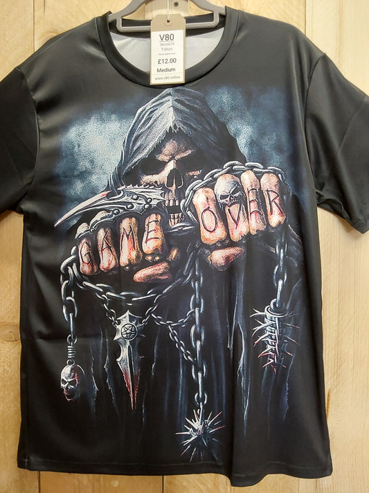 Game Over Death T-Shirt (ADULT Size M)
