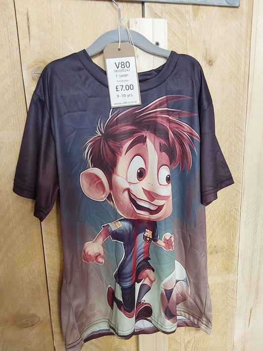 Footballer 9-10yrs kids t-shirt