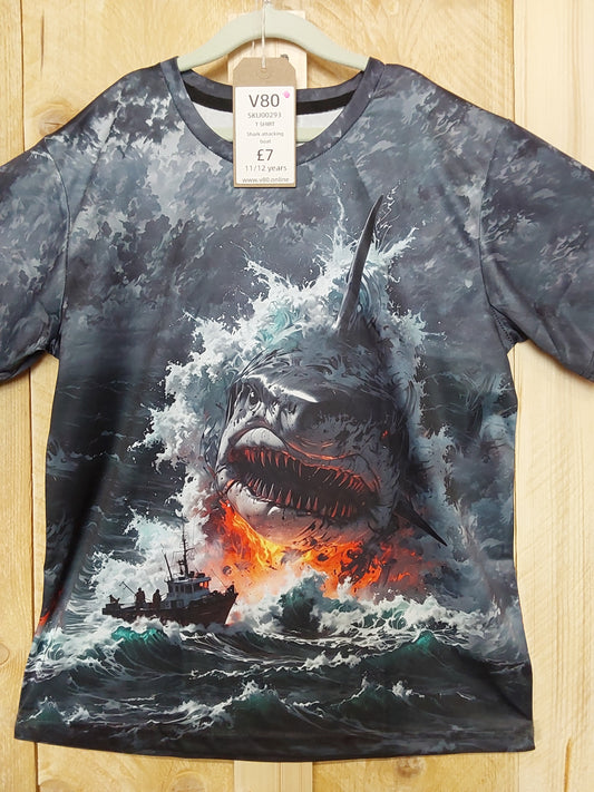 Shark Attack T-Shirt (KIDS Size 11-12yrs)
