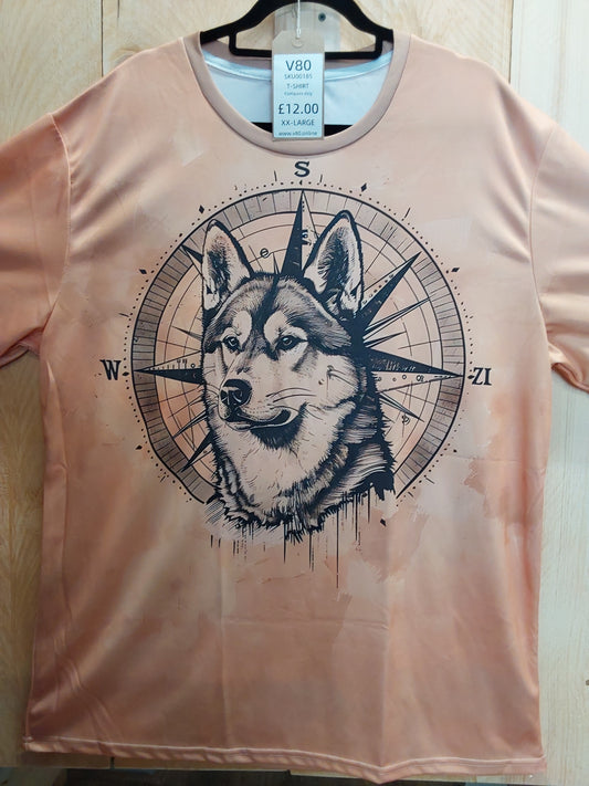 Compass Wolf T-Shirt (ADULT Size XXL)