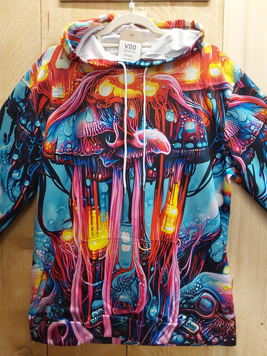 Trippy Jellyfish Hoody (ADULT Size LARGE)