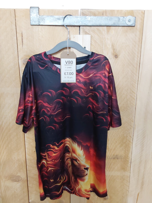 Sunset lion 9-10 kids t-shirt