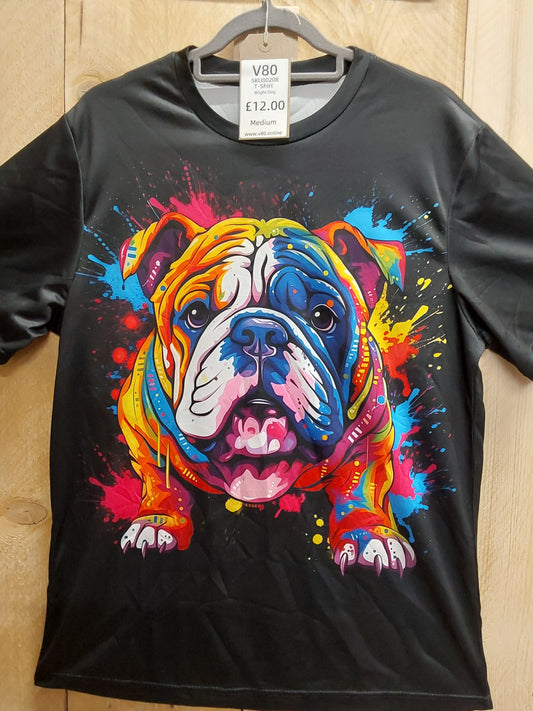 Bright Dog Design T-Shirt (ADULT Size M)