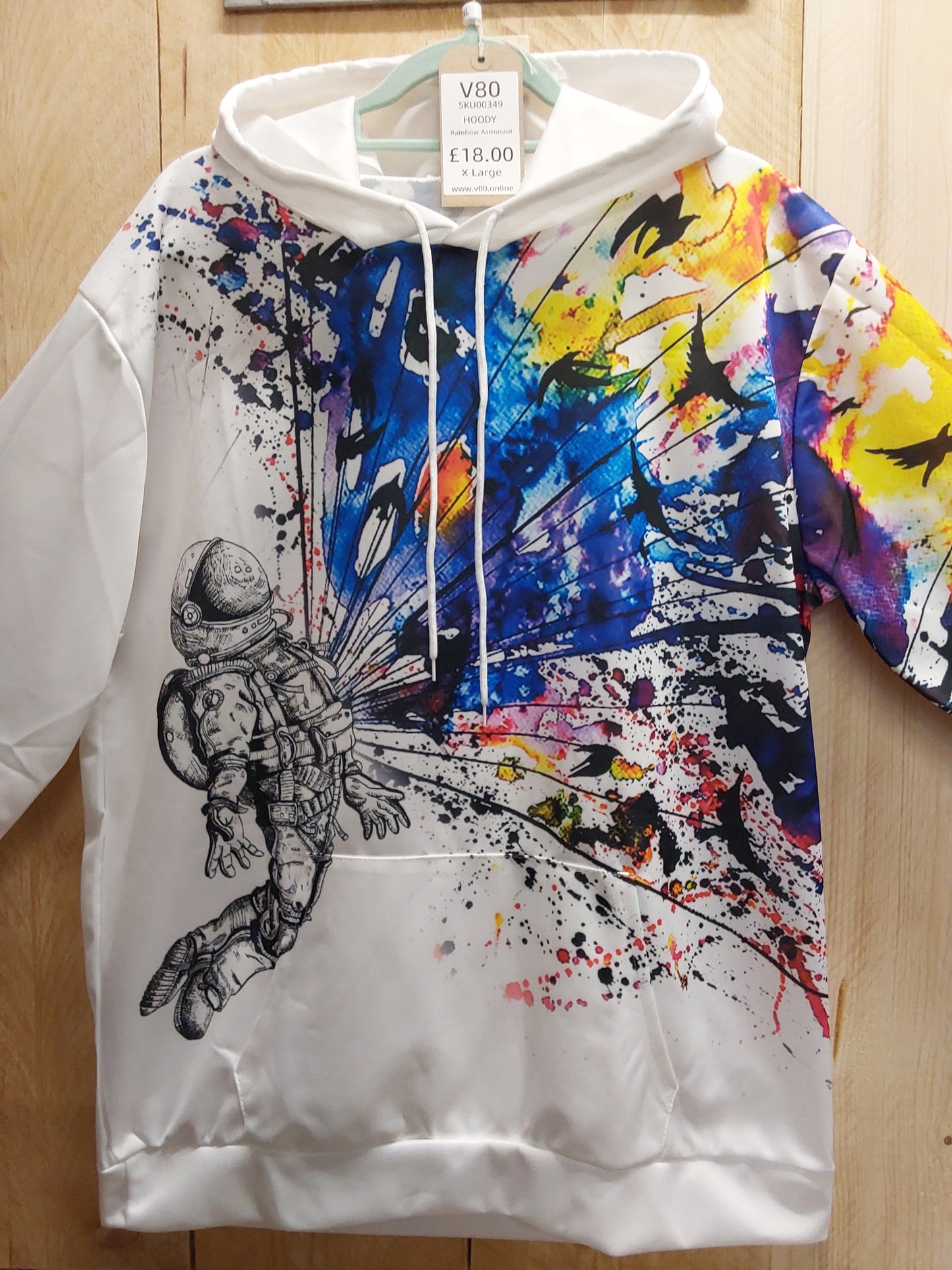 Rainbow Astronaut Hoody (ADULT Size XL)