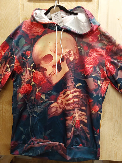 Skull & Roses Hoody (ADULT Size XXL)