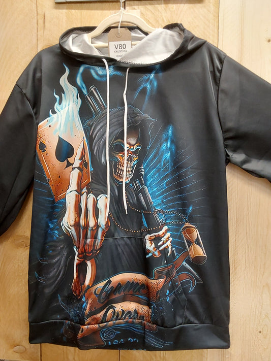 Game Over Reaper Hoody (ADULT Size LARGE)