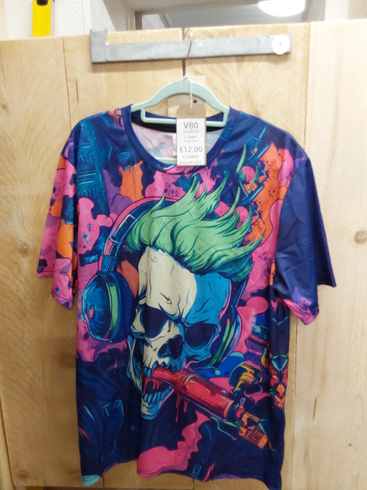 Bright skull t-shirt X-LARGE