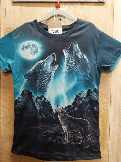 Howling Wolves T-Shirt (KIDS Size 7-8yrs)