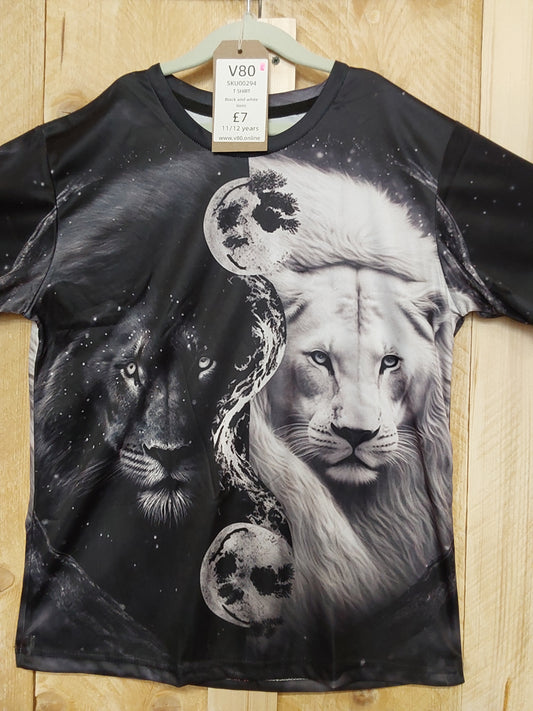 Black & White T-Shirt (KIDS Size 11-12yrs)