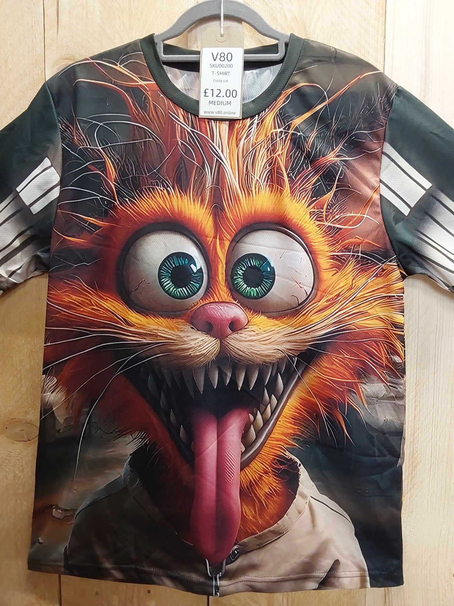 Crazy Cat T-Shirt (ADULT Size M)