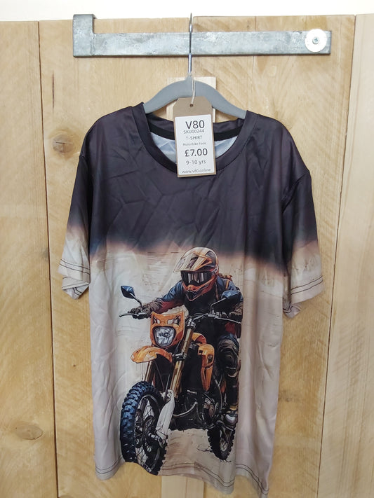 Motorbike fade 9-10 yrs kids t-shirt