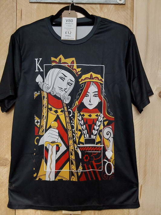 King & Queen of Spades T-Shirt (ADULT Size SMALL)