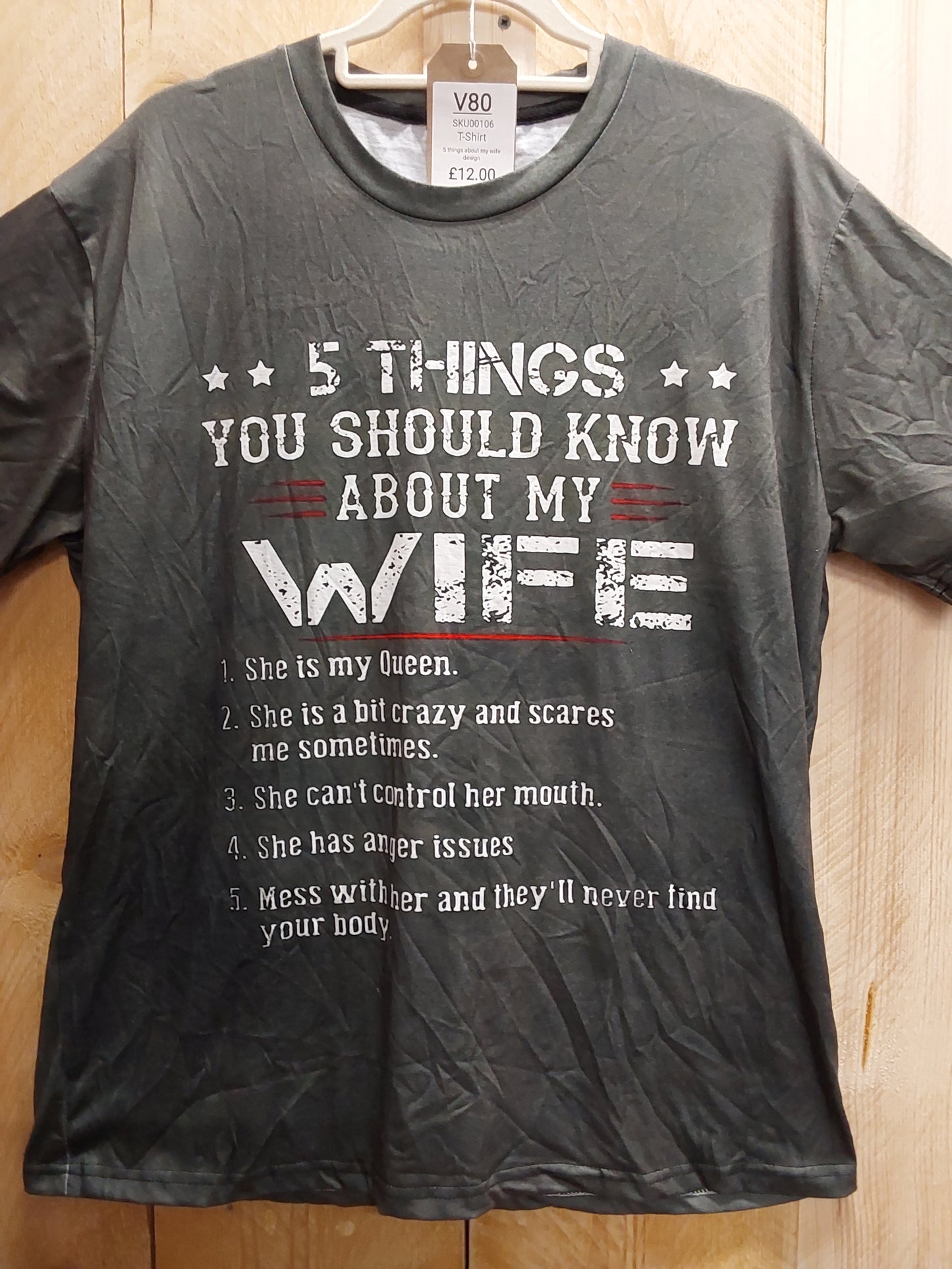 My Wife T-Shirt  (ADULT Size L)
