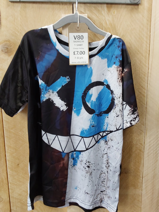 Creepy smiley kids 7-8 t-shirt